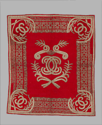 Carriage cloth, probably made for the Cavendish family, Dukes of Devonshire