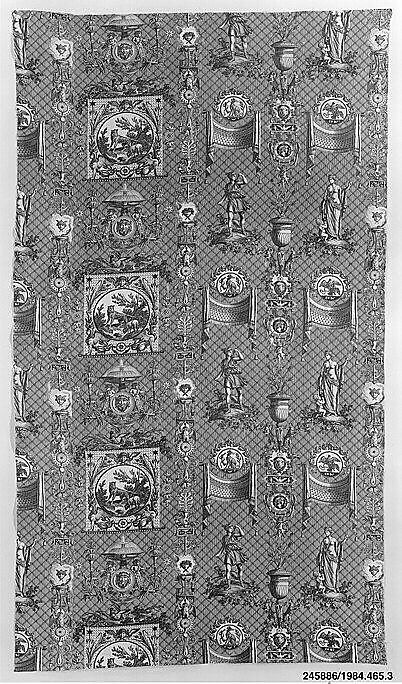 The Wolf and the Lamb (La Fontaine fable), Designed by Jean-Baptiste Huet I (French, Paris 1745–1811 Paris), Cotton, French, Jouy-en-Josas