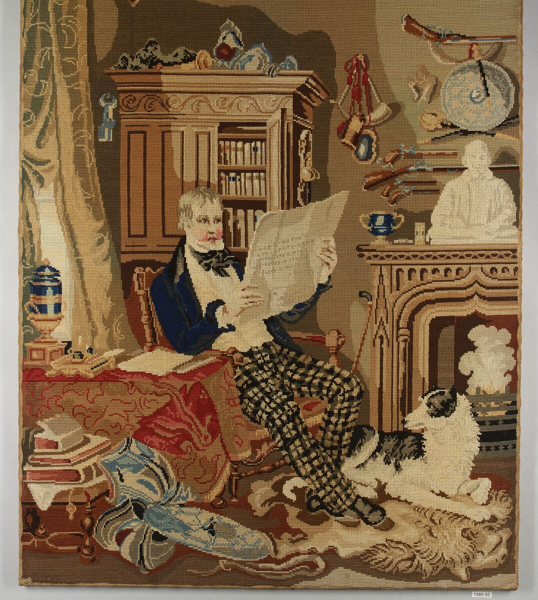 Sir Walter Scott at Abbotsford, Wool, canvas, British 