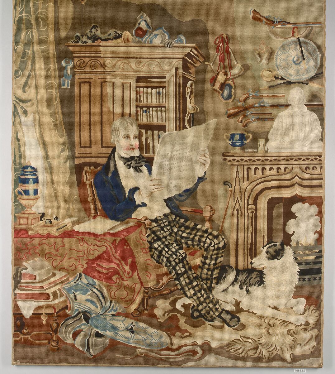 Sir Walter Scott at Abbotsford, Wool, canvas, British