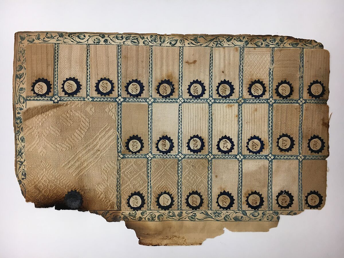 Textile Sample Book, Paper, cotton, British, Manchester