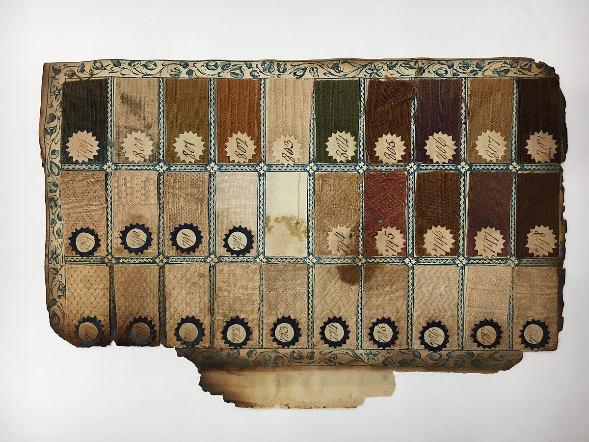 Textile Sample Book, Paper, cotton, British, Manchester