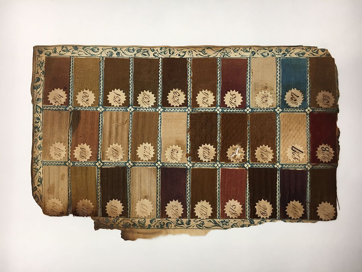 Textile Sample Book, Paper, cotton, British, Manchester