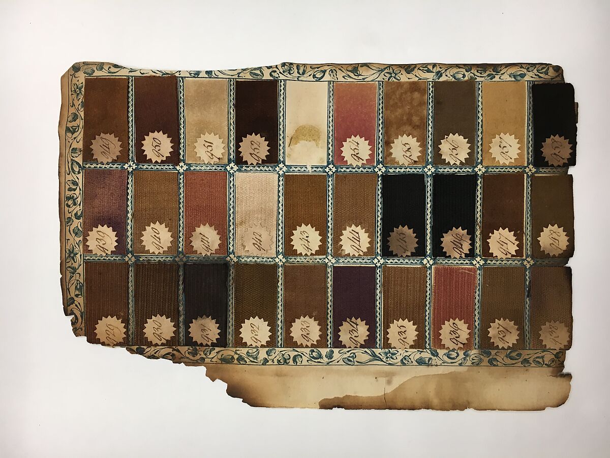 Textile Sample Book, Paper, cotton, British, Manchester