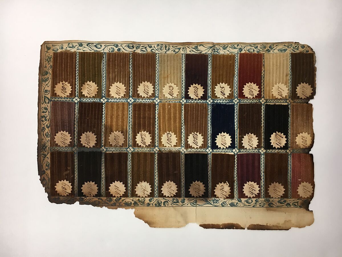 Textile Sample Book, Paper, cotton, British, Manchester