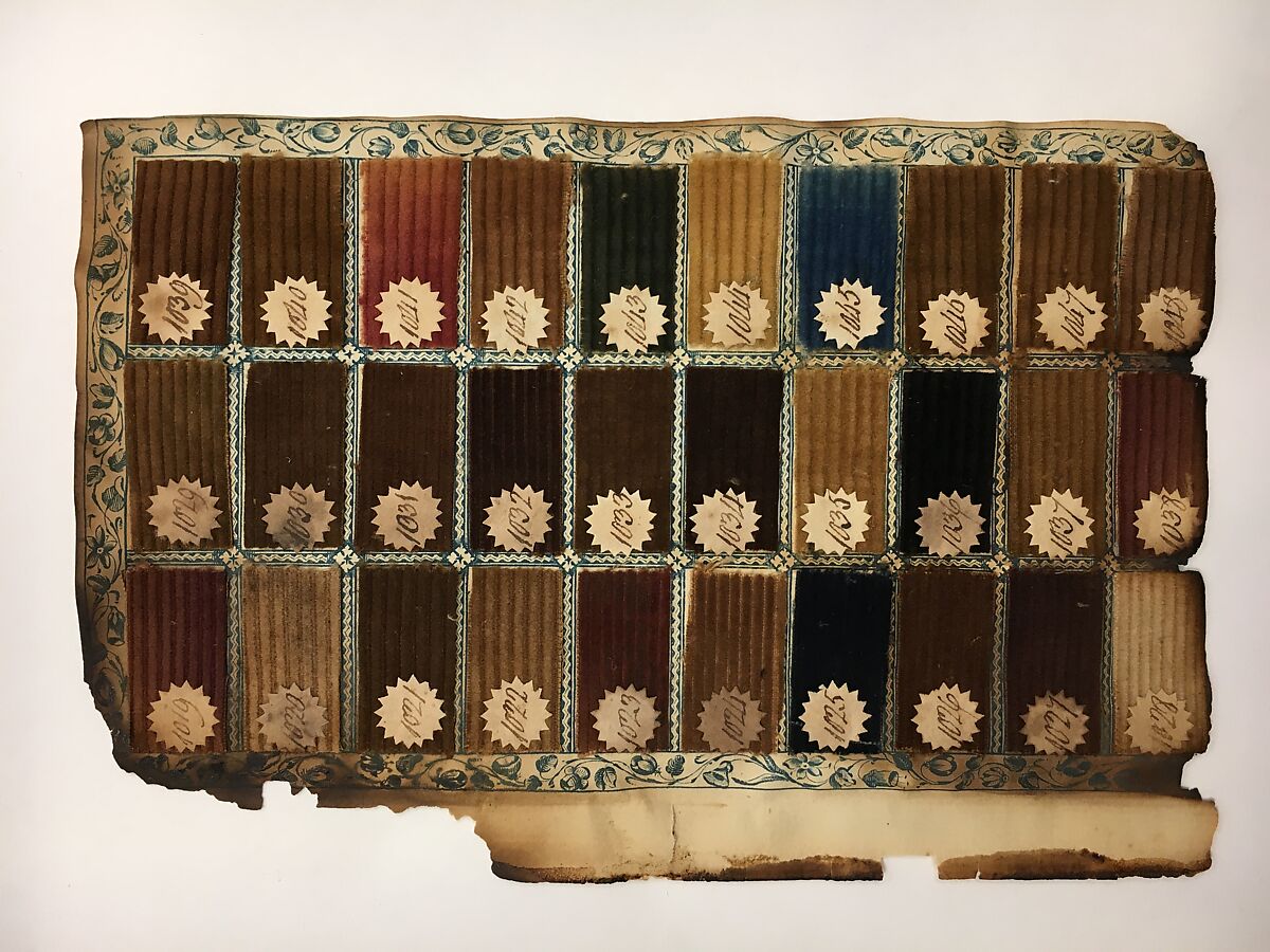 Textile Sample Book, Paper, cotton, British, Manchester