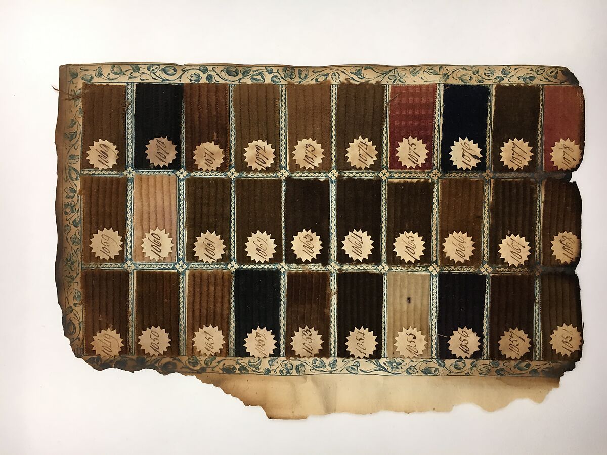Textile Sample Book, Paper, cotton, British, Manchester