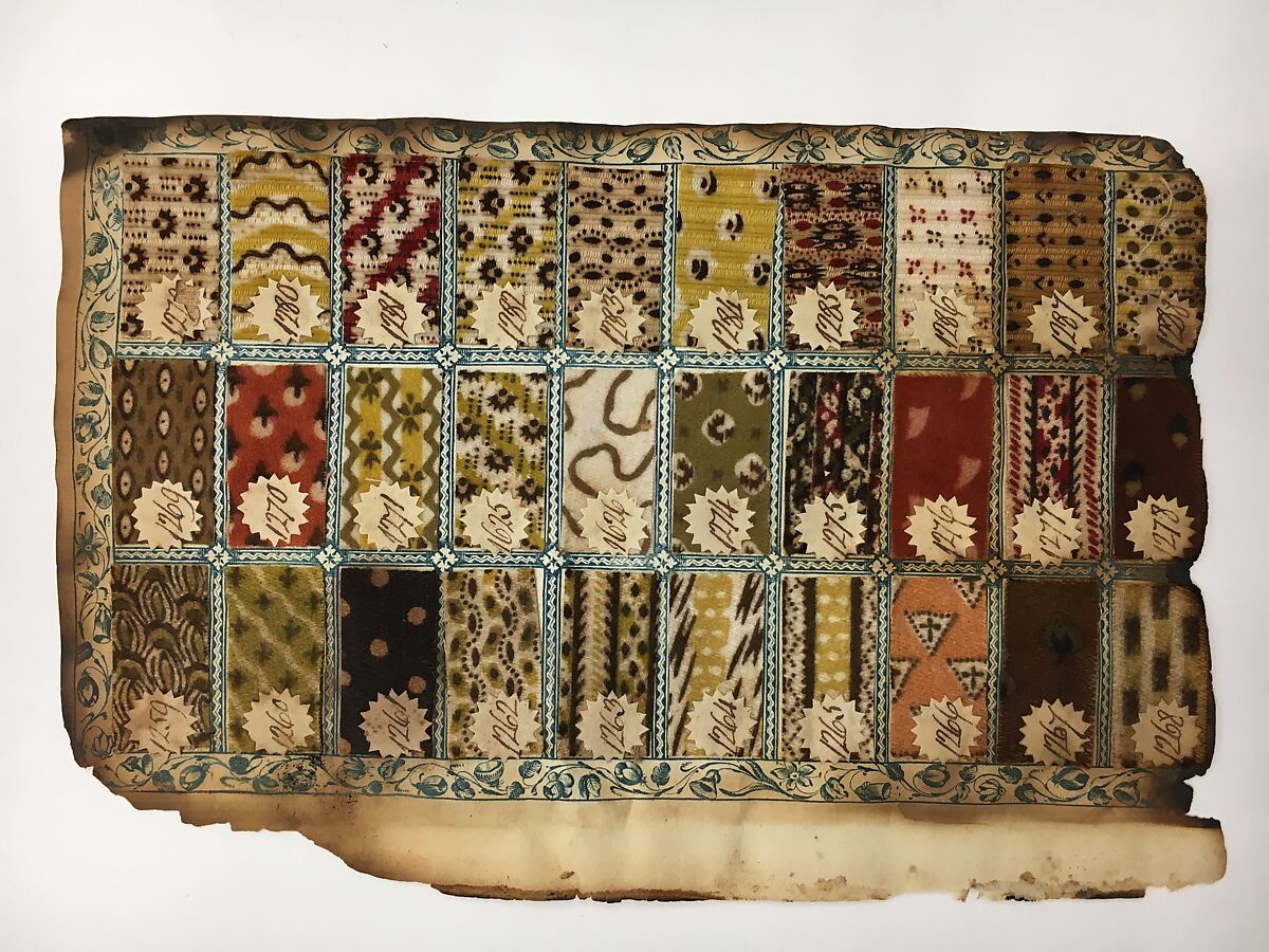 Textile Sample Book, Paper, cotton, British, Manchester