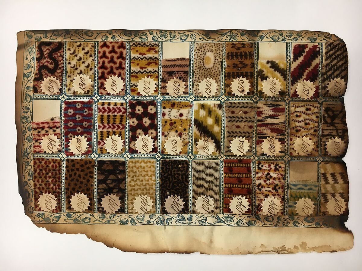 Textile Sample Book, Paper, cotton, British, Manchester