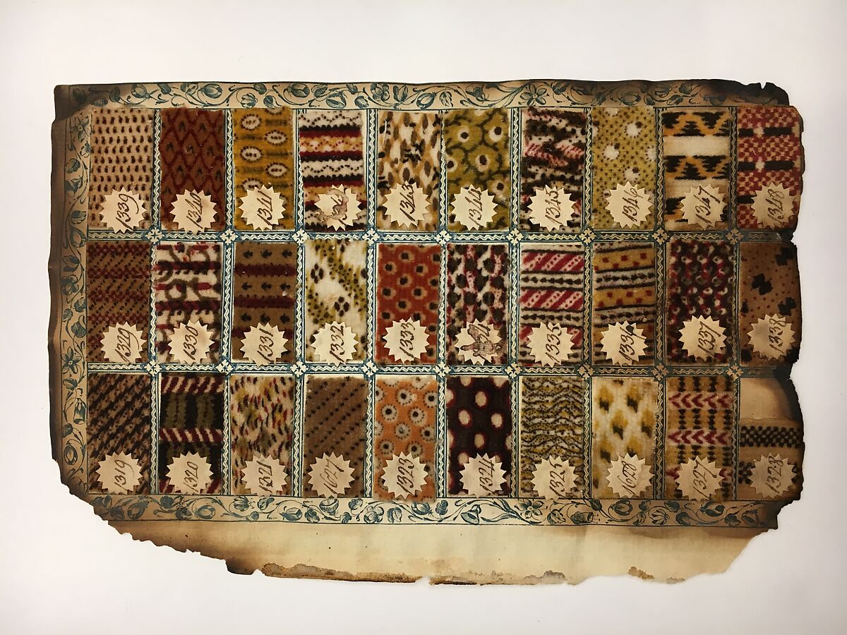 Textile Sample Book, Paper, cotton, British, Manchester