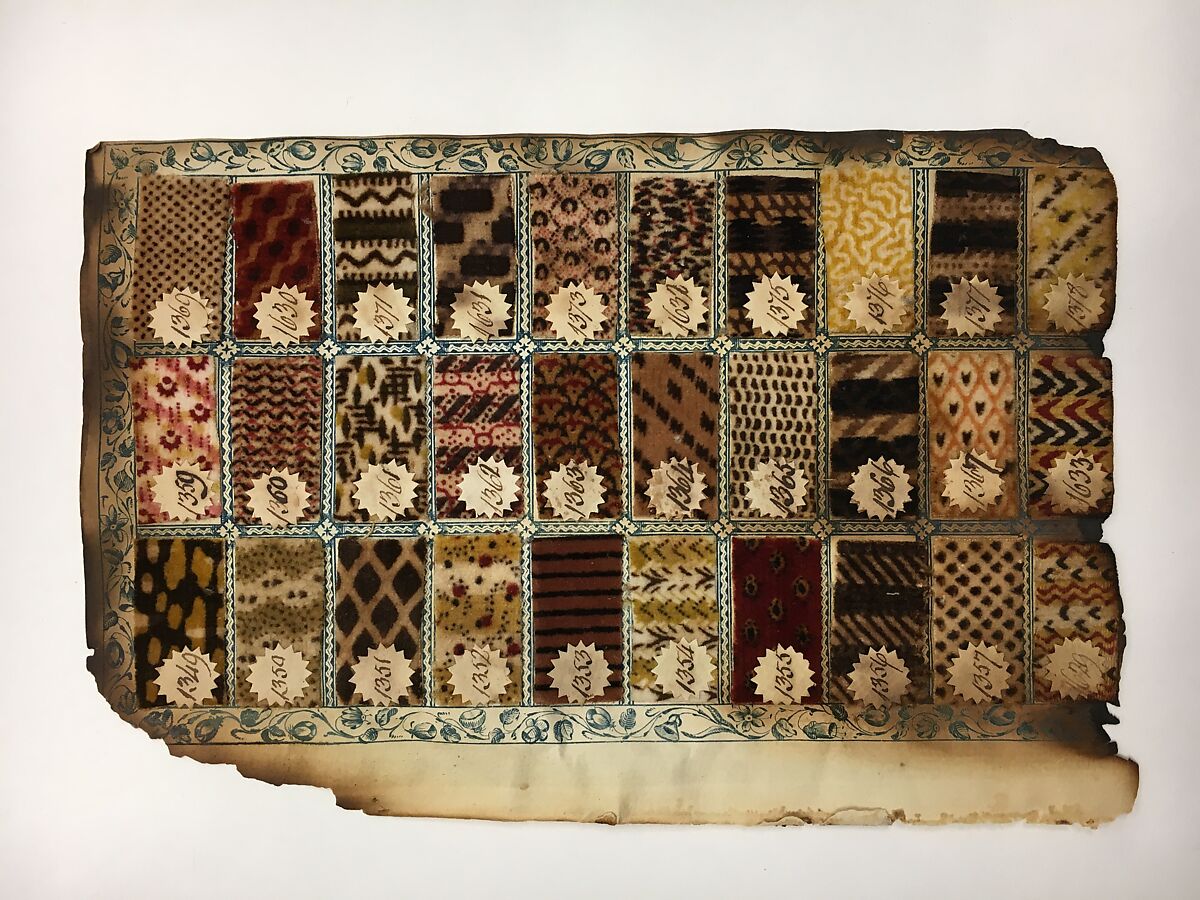 Textile Sample Book, Paper, cotton, British, Manchester