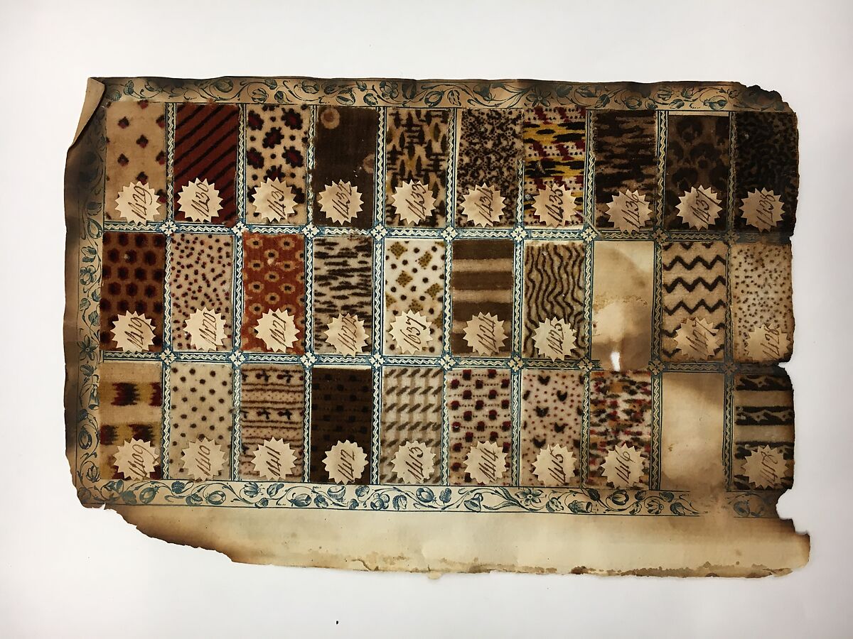 Textile Sample Book, Paper, cotton, British, Manchester