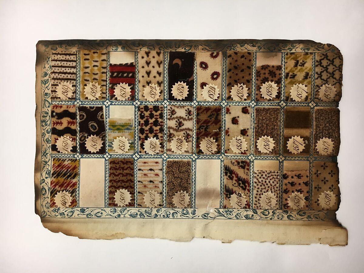 Textile Sample Book, Paper, cotton, British, Manchester