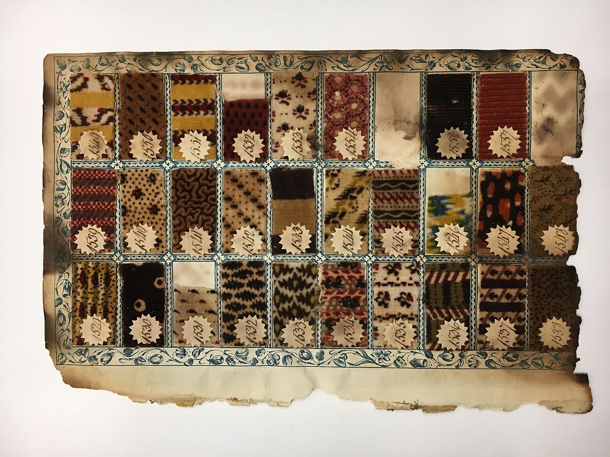 Textile Sample Book, Paper, cotton, British, Manchester