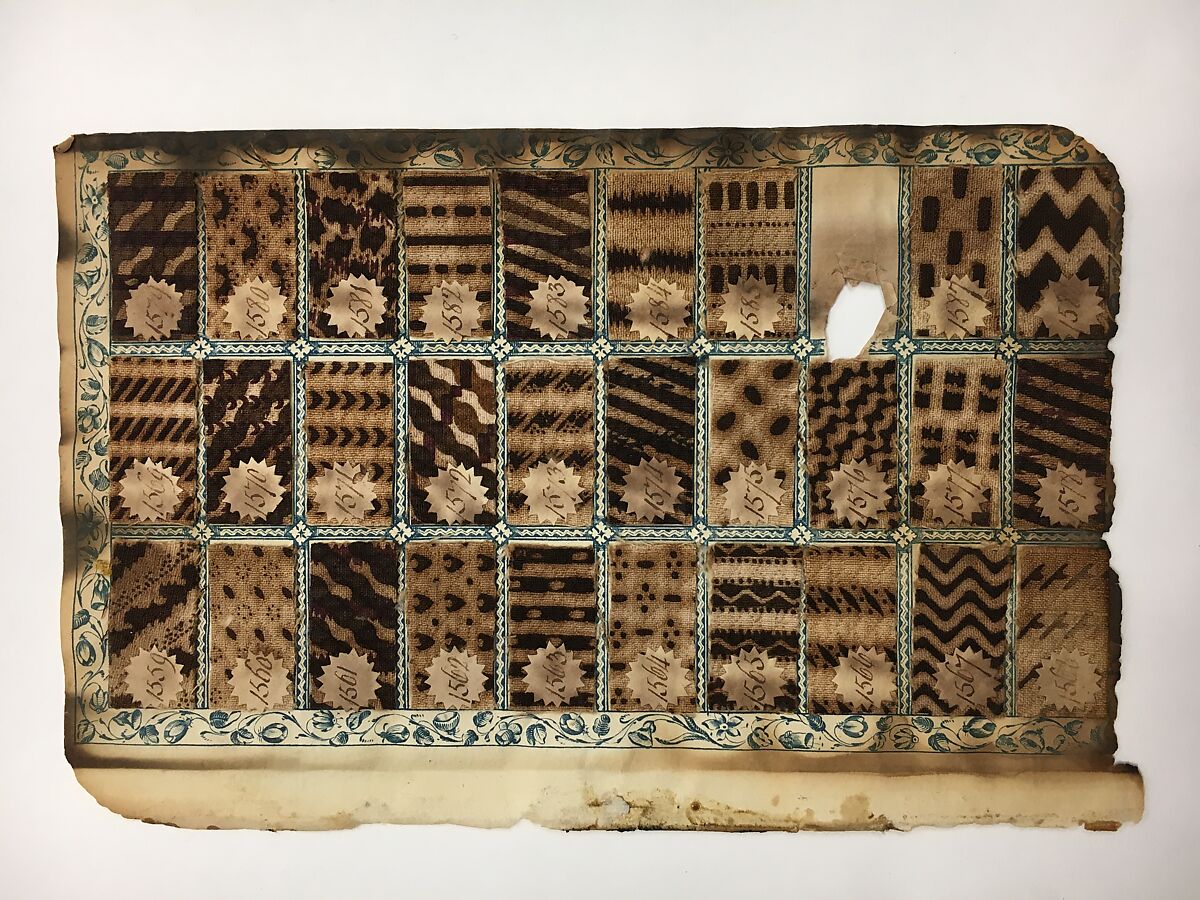 Textile Sample Book, Paper, cotton, British, Manchester