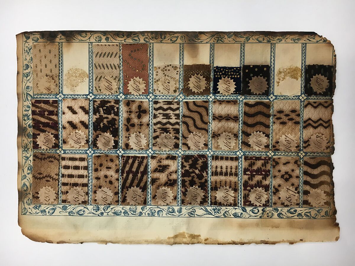 Textile Sample Book, Paper, cotton, British, Manchester