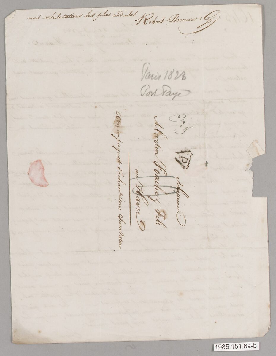 Letter, French