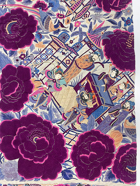 Shawl, Silk, Chinese, for European market