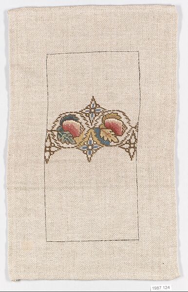Sample, Royal School of Needlework, Wool, silk, linen, British 