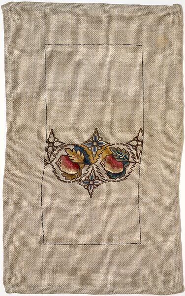 Sample, Royal School of Needlework, Wool, silk, linen, British
