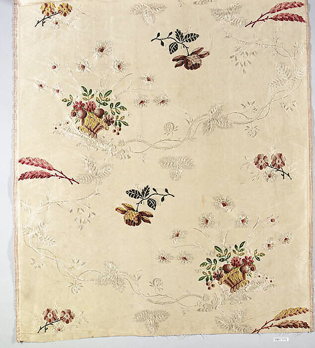 Waistband (?), Silk, British, London, Spitalfields