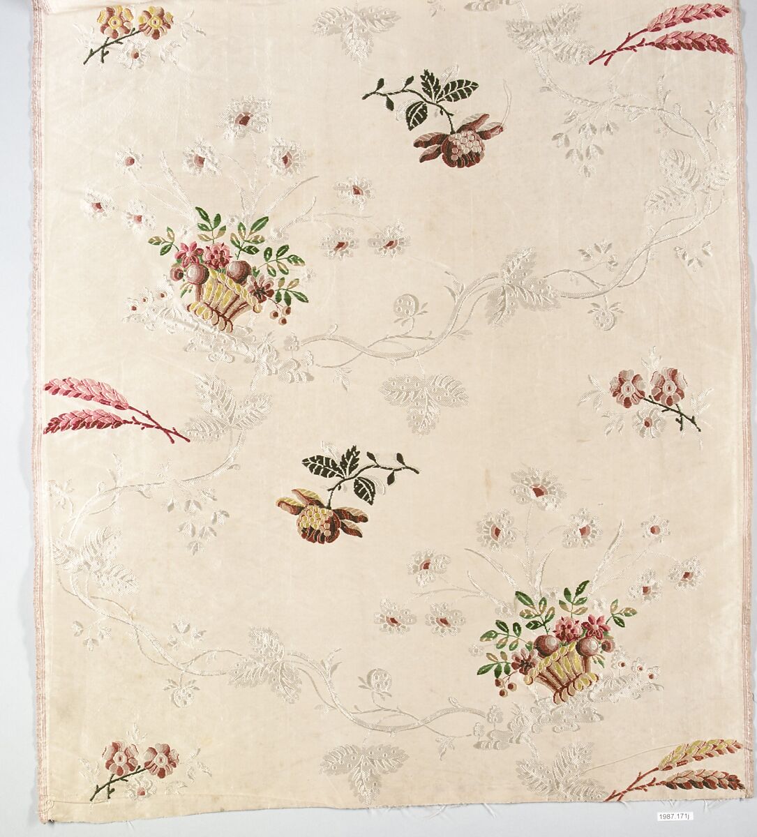 Waistband (?), Silk, British, London, Spitalfields