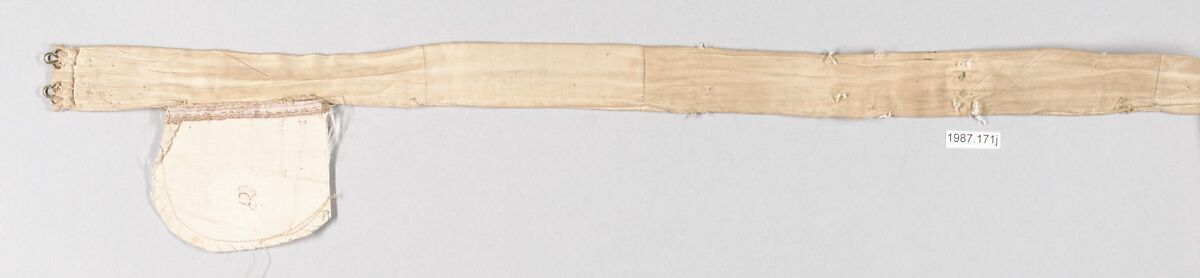 Waistband (?), Silk, British, London, Spitalfields