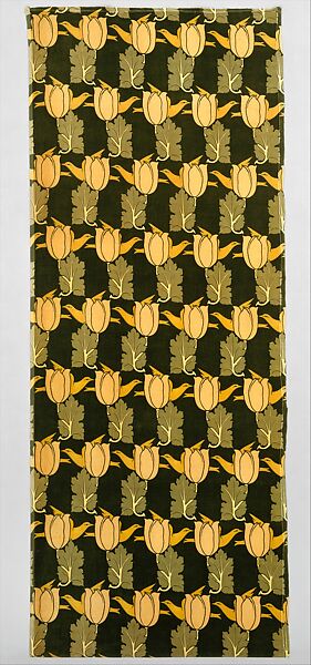 Length of printed velveteen, Charles F. A. Voysey (British, Hessle, Yorkshire 1857–1941 Winchester), Cotton, British, Ramsbottom, Lancashire 