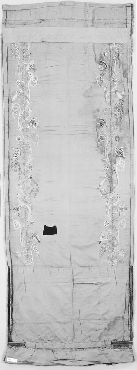 Curtain, Sir Lawrence Alma-Tadema (British (born The Netherlands), Dronrijp 1836–1912 Wiesbaden), Silk, British