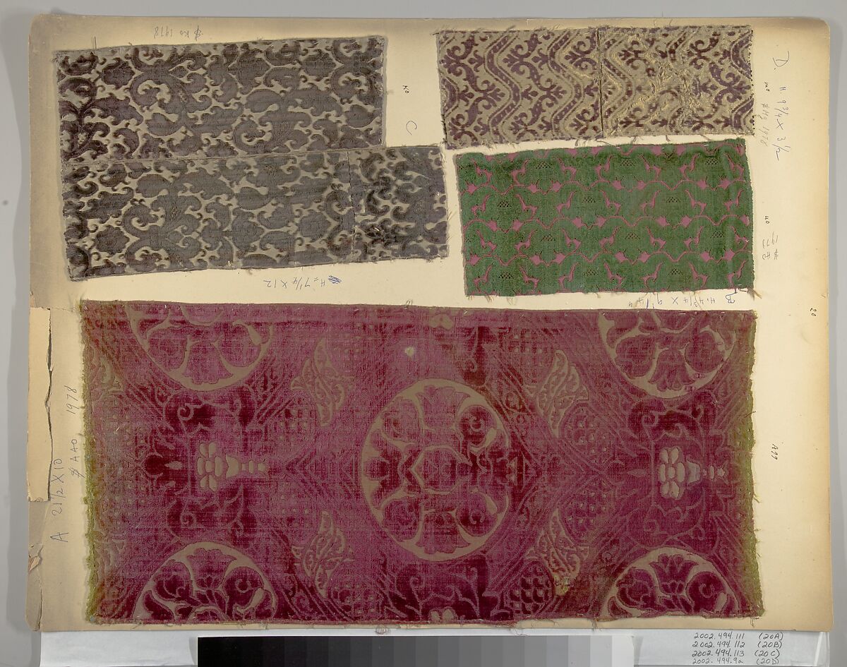 Fragment, Silk, Italian