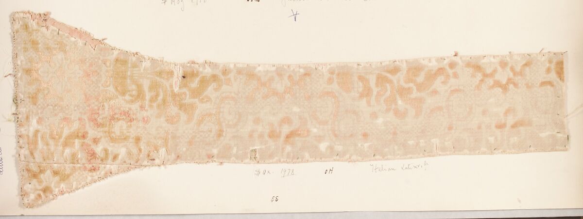 Fragment, Silk, Italian