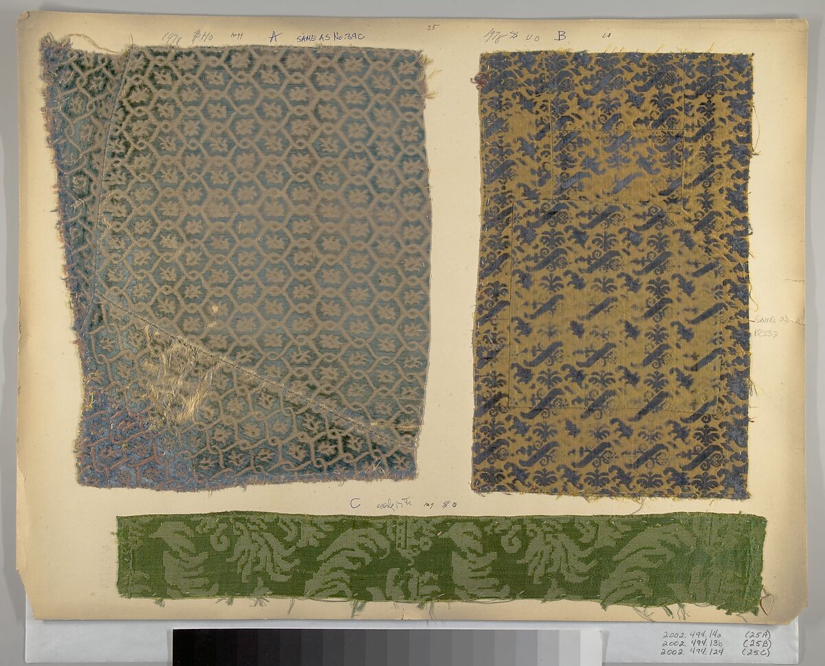 Fragment, Silk, Italian