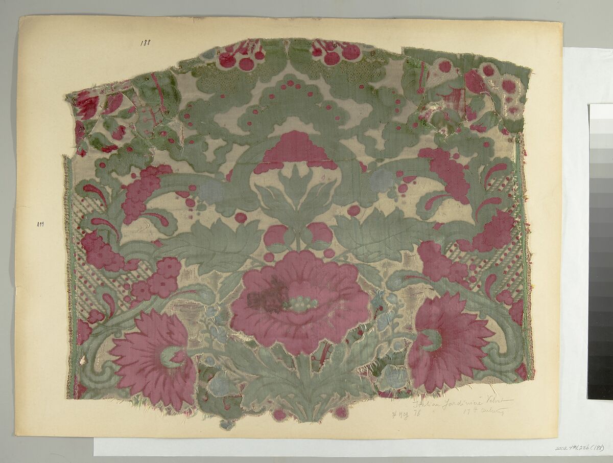 Fragment, Silk, Italian