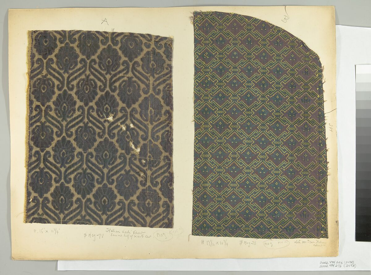 Fragment, Silk, Italian