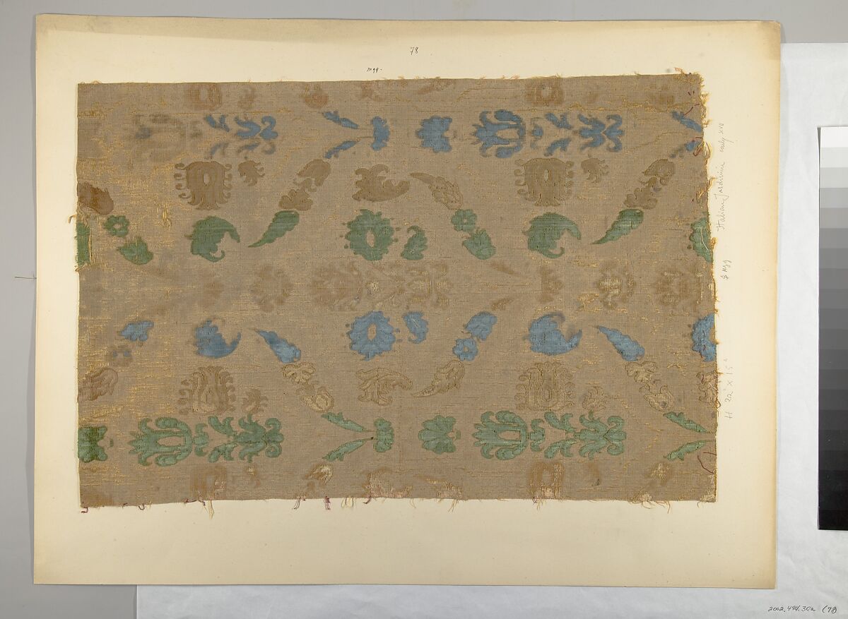Fragment, Silk, Italian