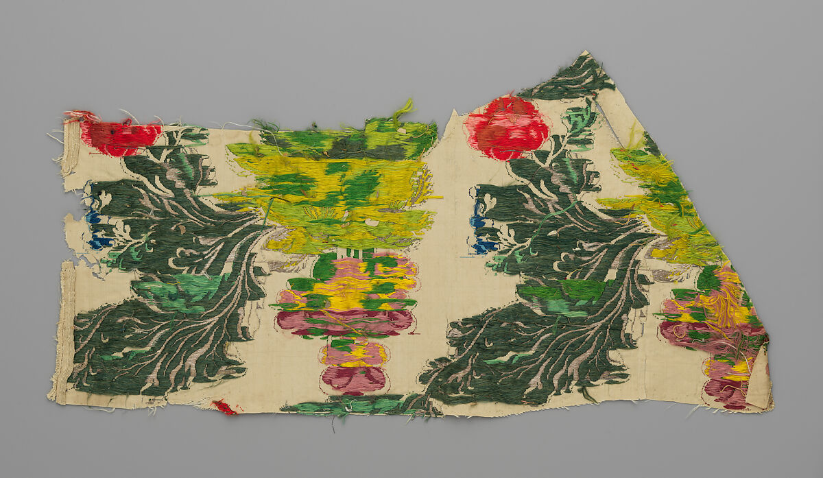 Fragment, Silk, metal thread, Italian, Venice or French