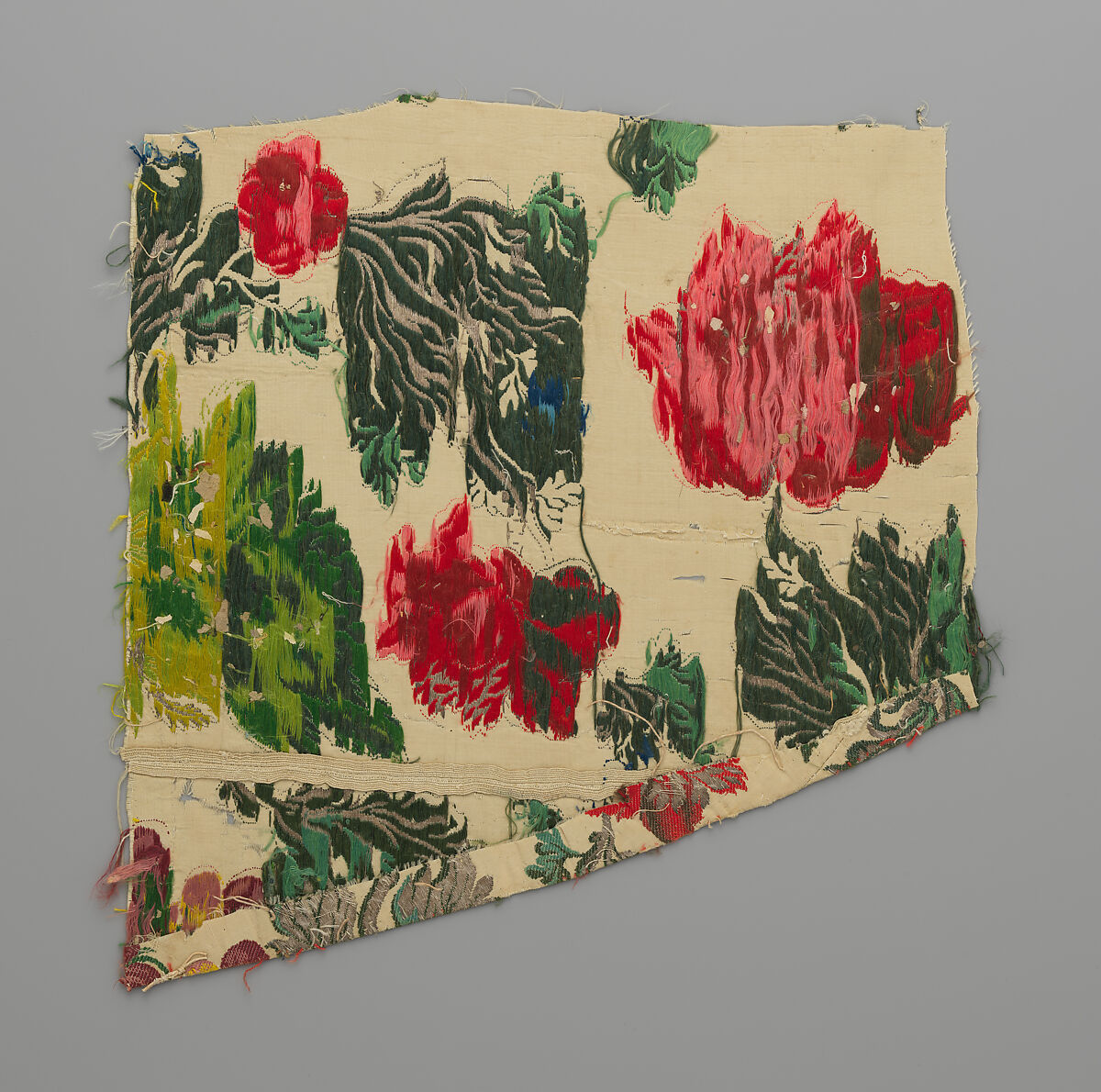 Fragment, Silk, metal thread, Italian, Venice or French