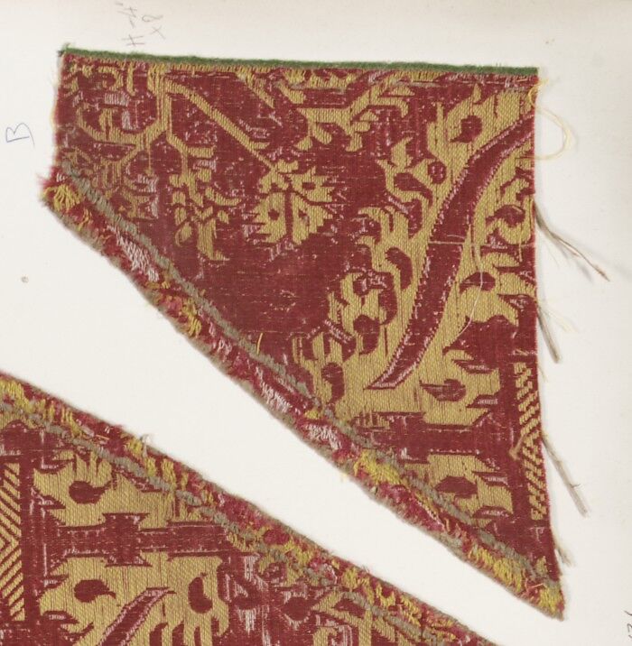 Fragment, Silk, Spanish or Italian 