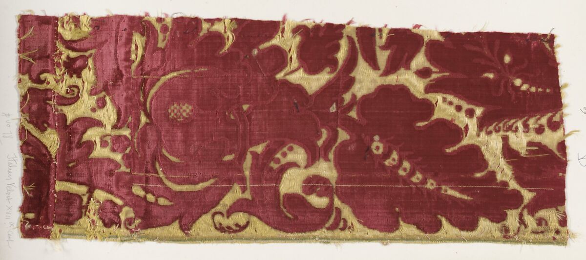 Fragment, Silk, Italian