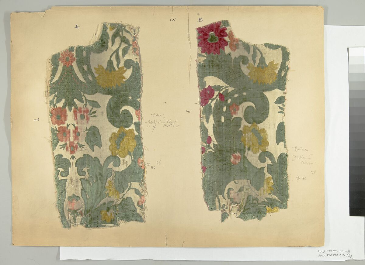 Fragment, Silk, Italian