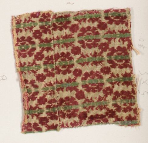 Fragment, Silk, metal thread, Italian