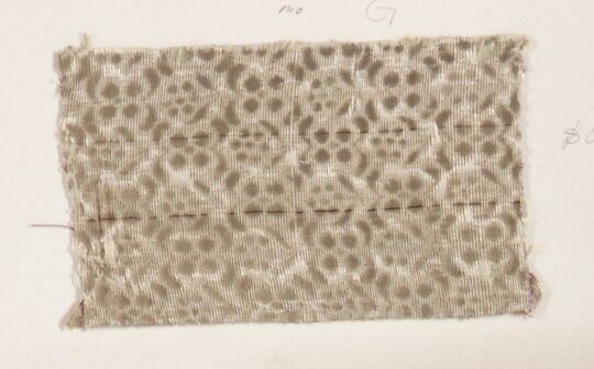 Fragment, Silk, metal thread, Italian