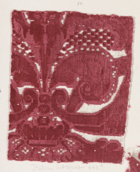 Fragment, Silk, Italian