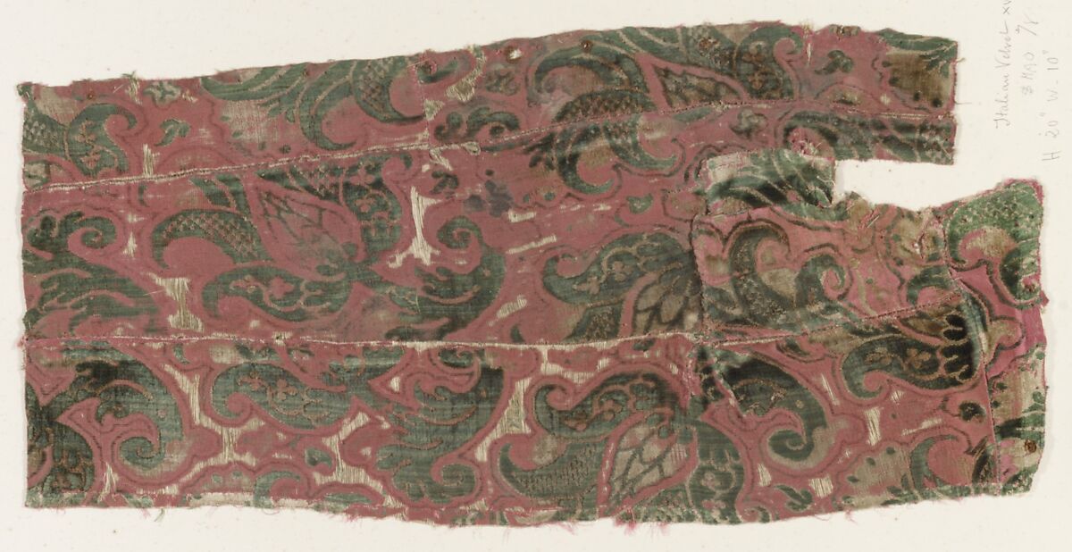 Fragment, Silk, Italian, Venice 