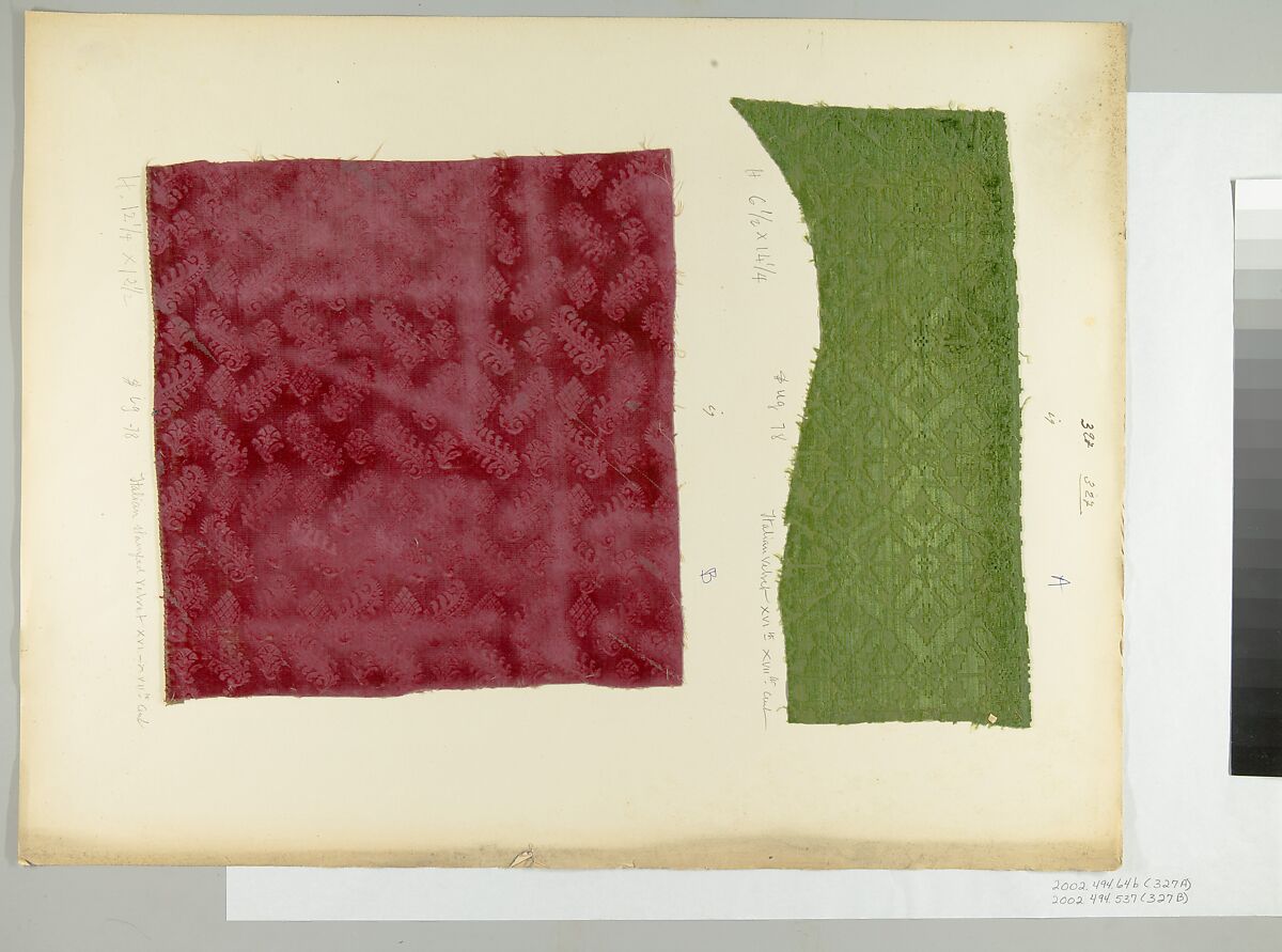 Fragment, Silk, Italian
