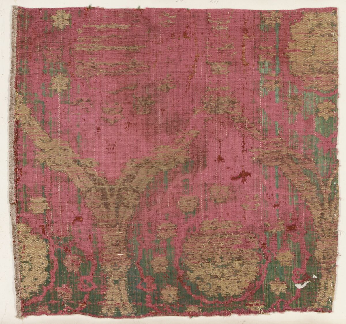 Fragment, Silk, metal thread, Italian, Venice or Turkish