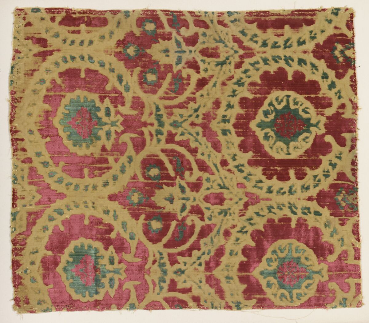 Fragment, Silk, Northern Italian