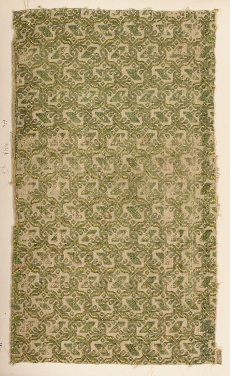 Fragment, Silk, Italian, Florence 