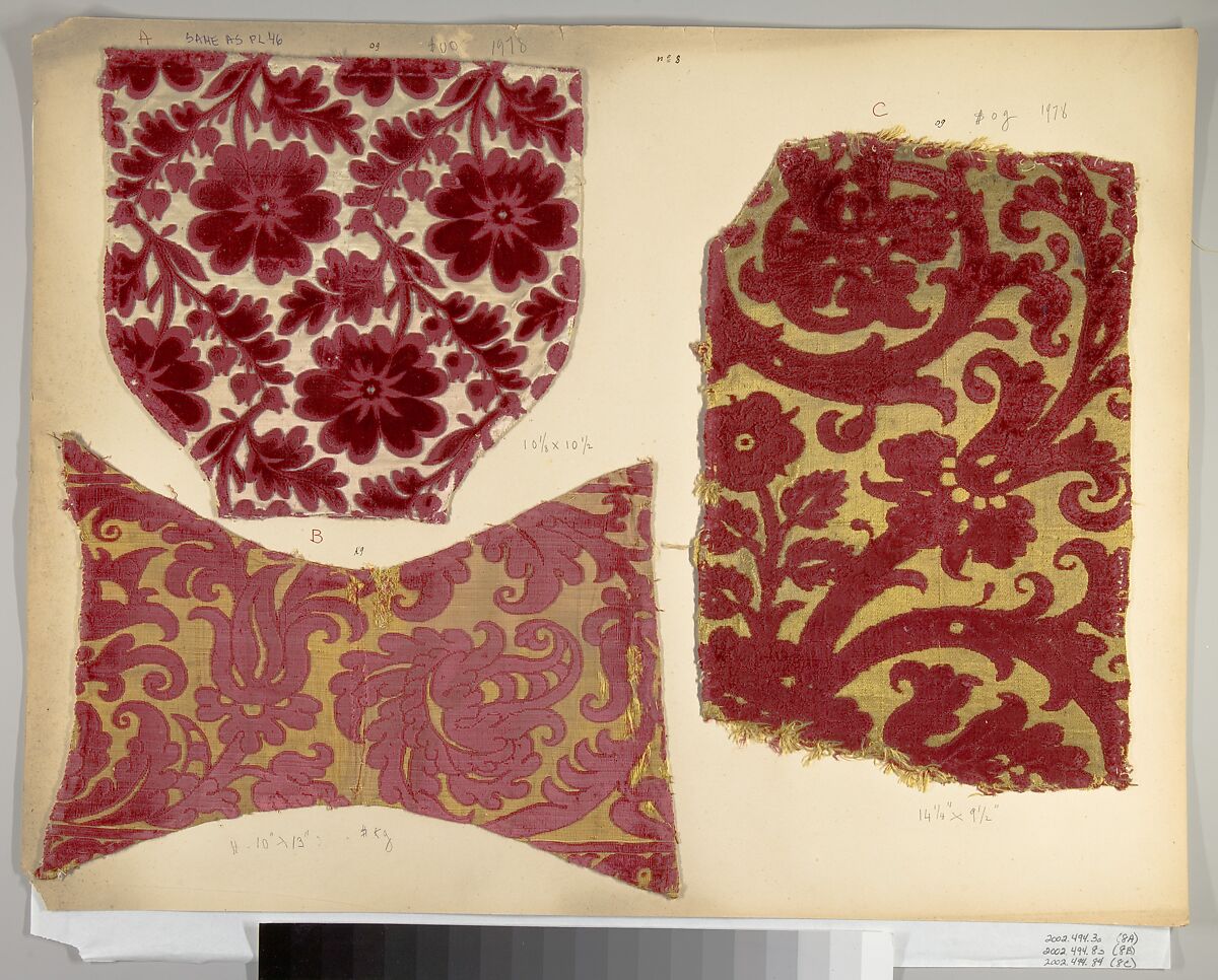 Fragment, Silk, Italian