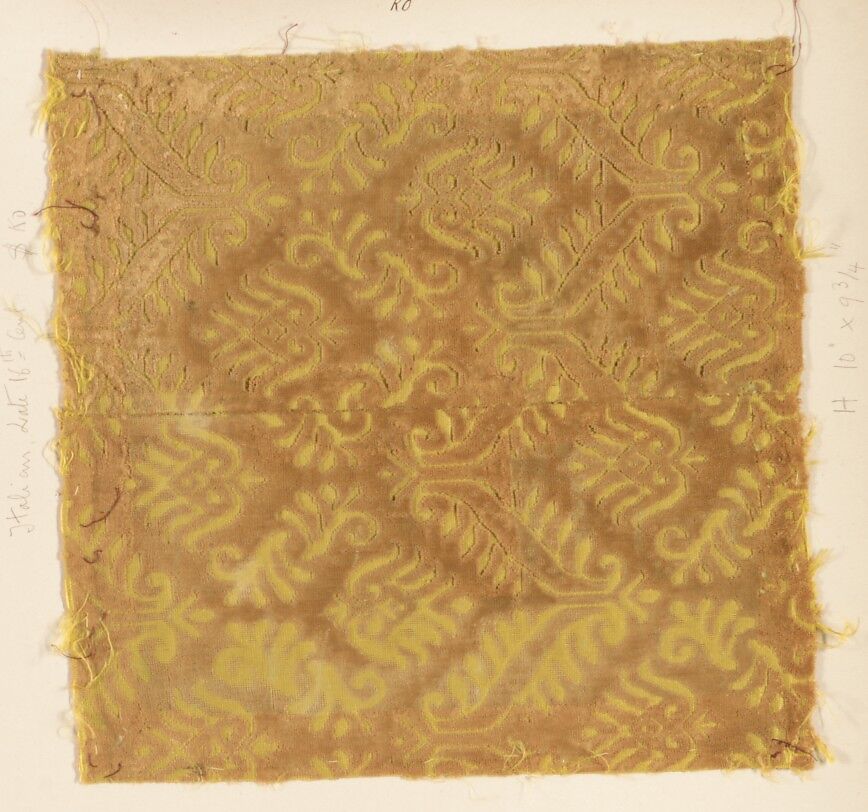 Fragment, Silk, Italian 